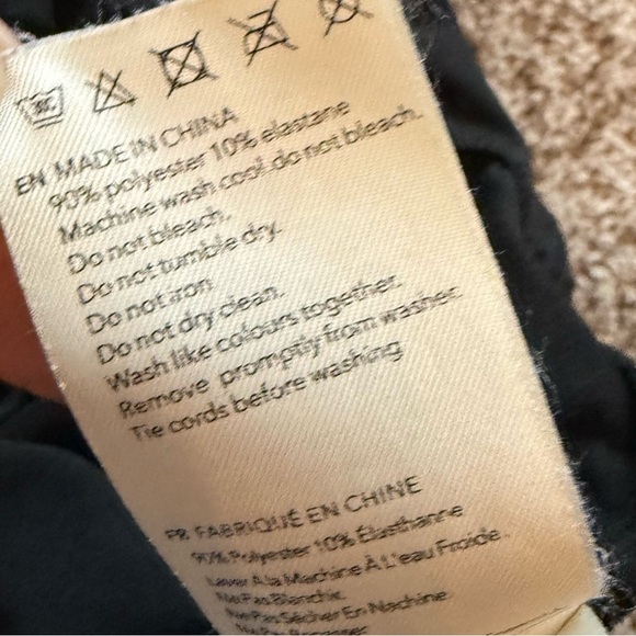 Varley Siena Jogger Pants Black Fluid Stretch Jersey Casual Active Women’s XS - Picture 15 of 15